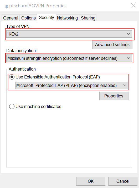 Always On VPN Client Configuration Security